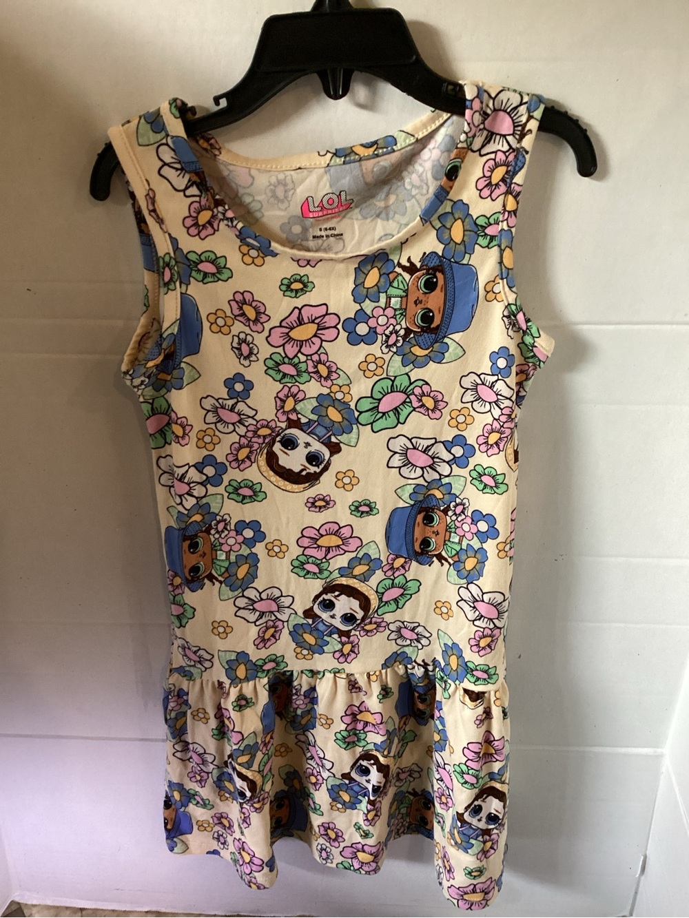 Girls LOL! Surprise Sleeveless Floral Multicolor Casual Sundress size S (6-6X)